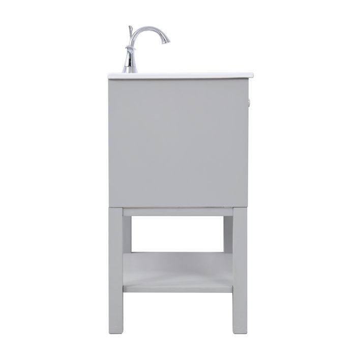 Lark Manor Hinckley 30.13'' Single Bathroom Vanity with Resin Top